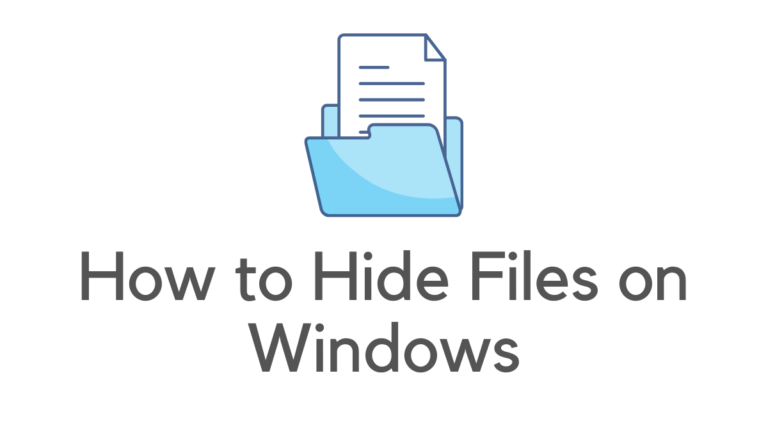 4 Best Ways to Hide Folder in Windows PC