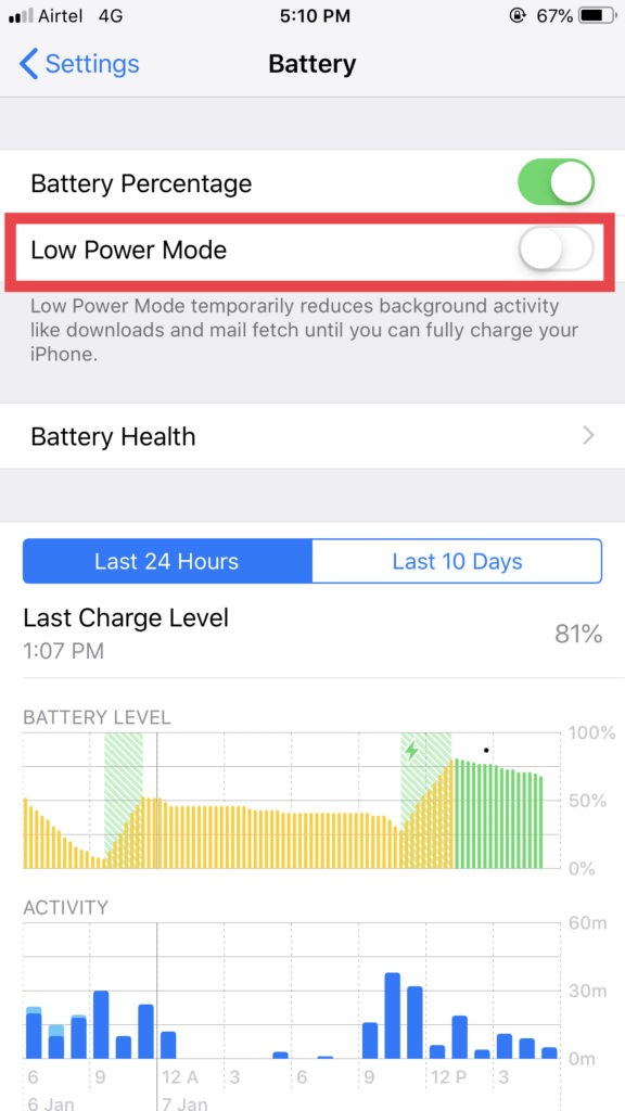 low power mode