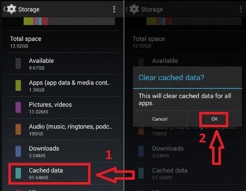 cached data