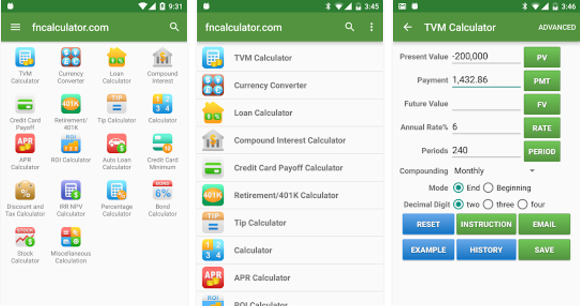 financial calculator