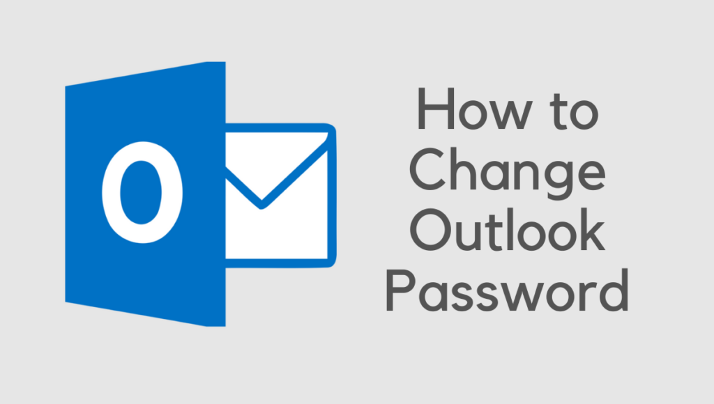 how to change outlook password