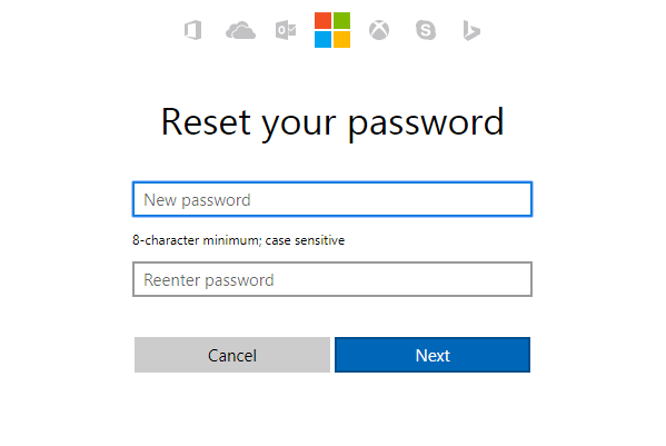 reset your password