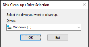 cleanup disk