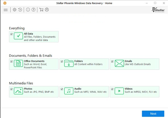 select file recovery