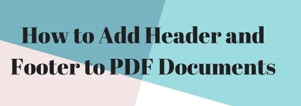 How to Add Header and Footer to PDF Documents