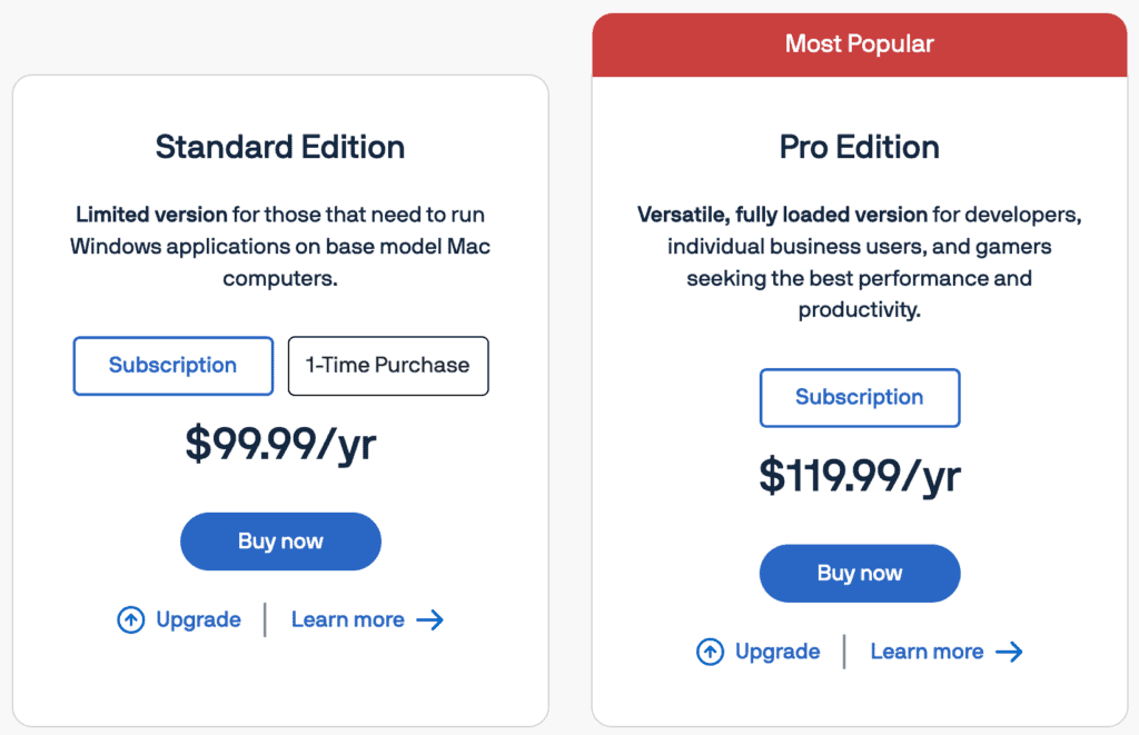 parallels desktop pricing