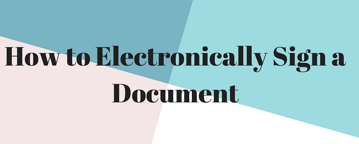 how to electronically sign a word document