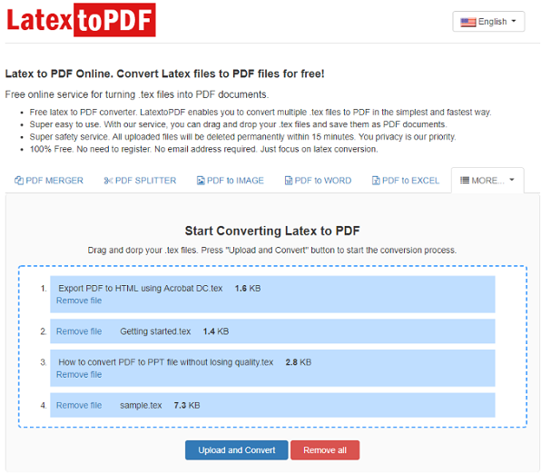 LaTeXtoPDF