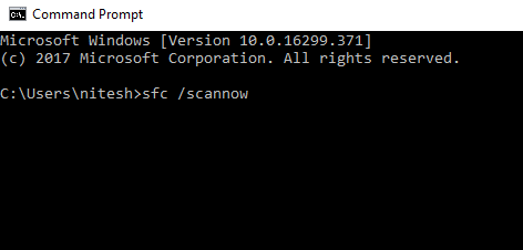 scannow cmd