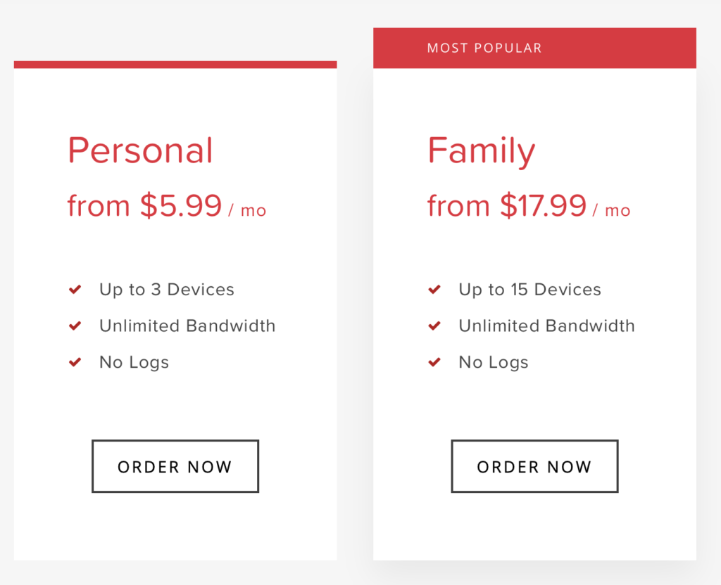 VirtualShield pricing