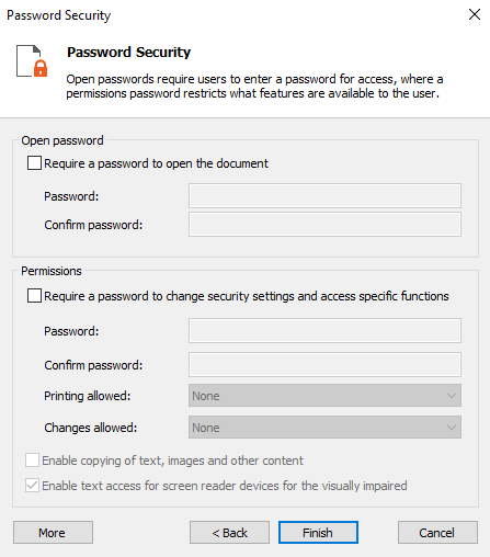 password security nitro pro