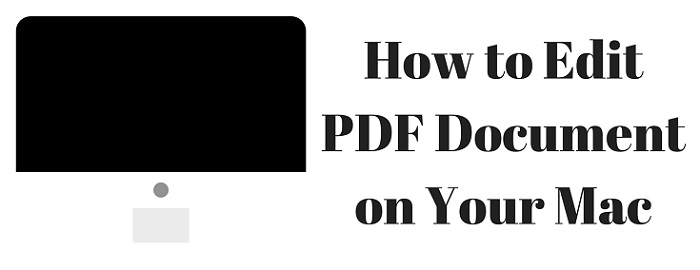 how to make pdf editable on mac