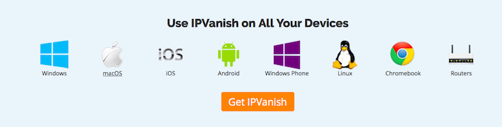 ipvanish compatible devices