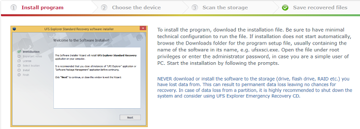 for android instal UFS Explorer Professional Recovery 8.16.0.5987