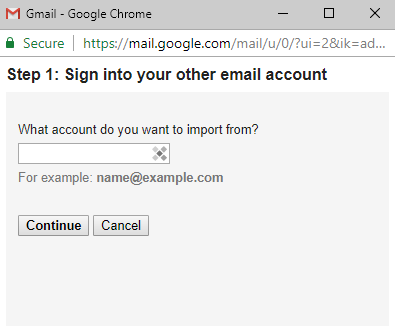 import gmail address