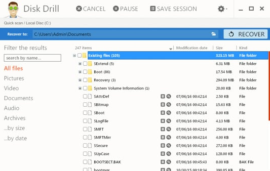 disk drill data recovery