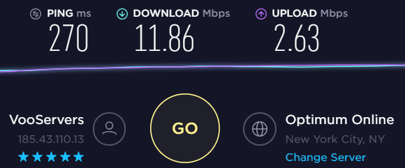 nordvpn london speed