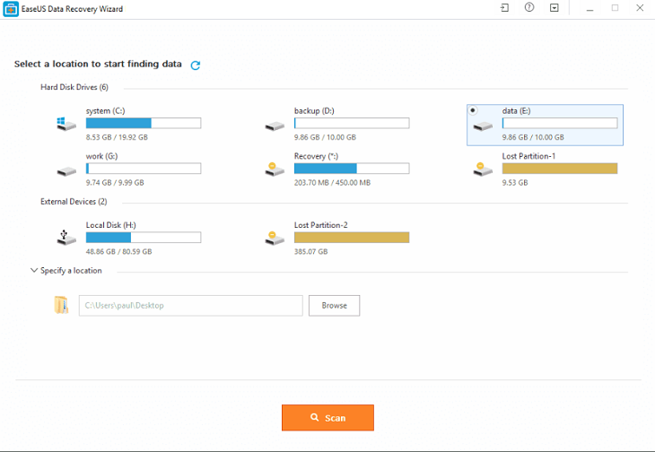 easeus data recovery