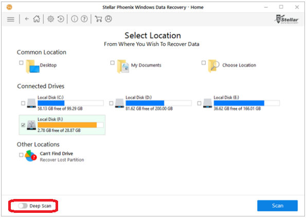 select location stellar