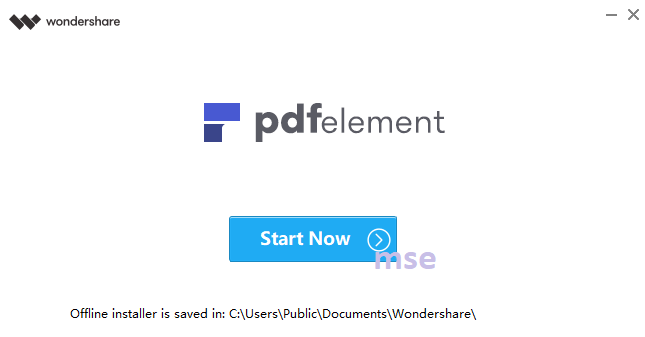 start now pdfelement