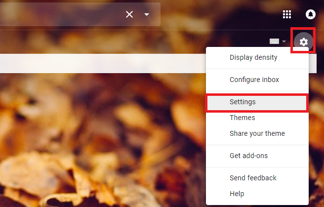 gmail settings