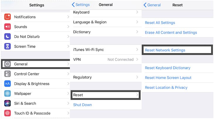 reset network settings