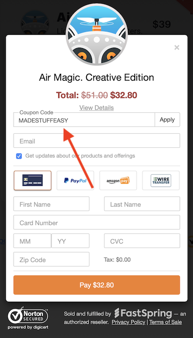 airmagic discount code