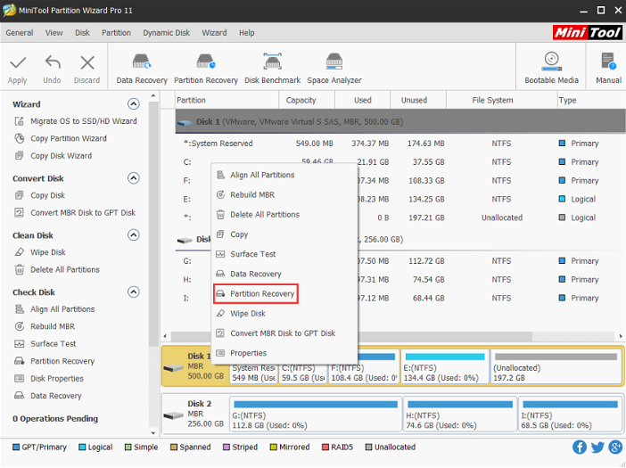 partition recovery