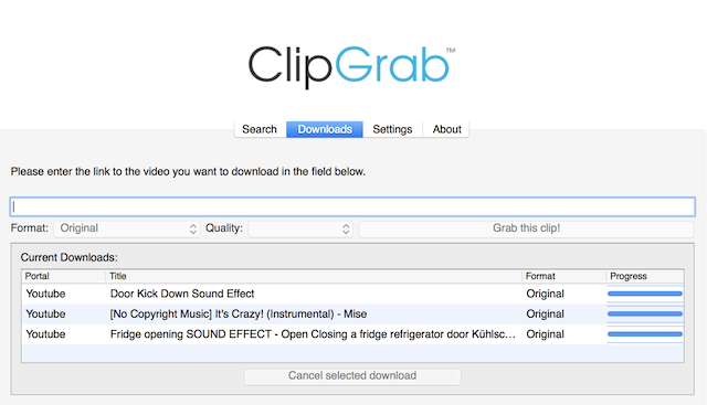 download video clipgrab