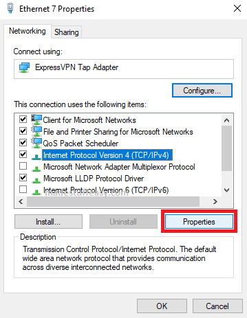 ethernet 7 properties