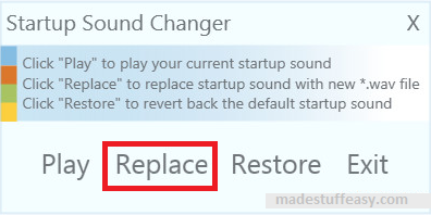 startup sound changer app