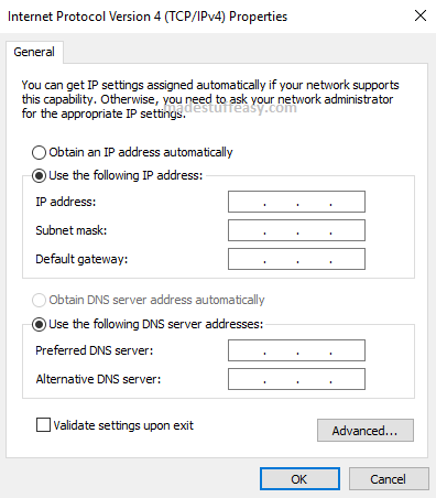 type ip address