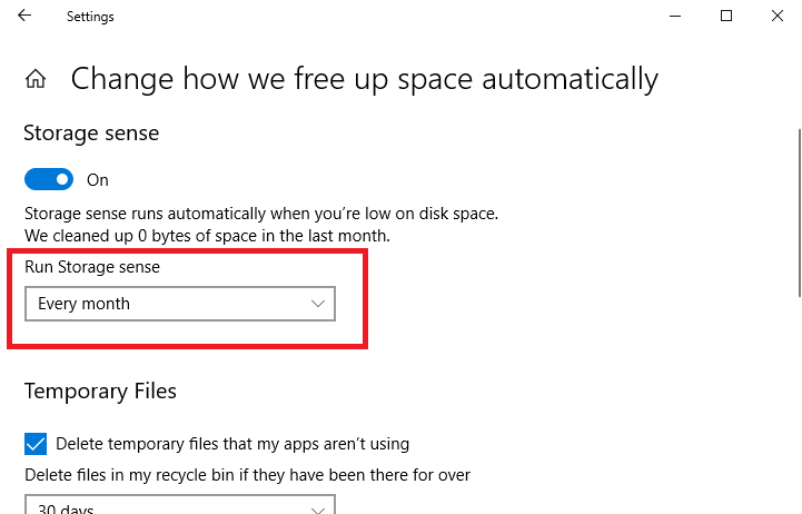 empty recycle bin automatically