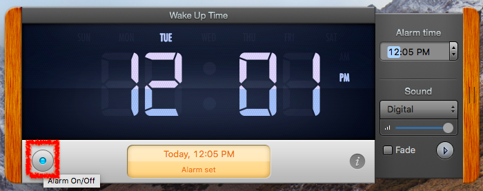 alarm macbook app