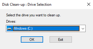 disk cleanup drive