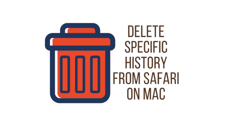 How to Delete specific History from Safari on Mac