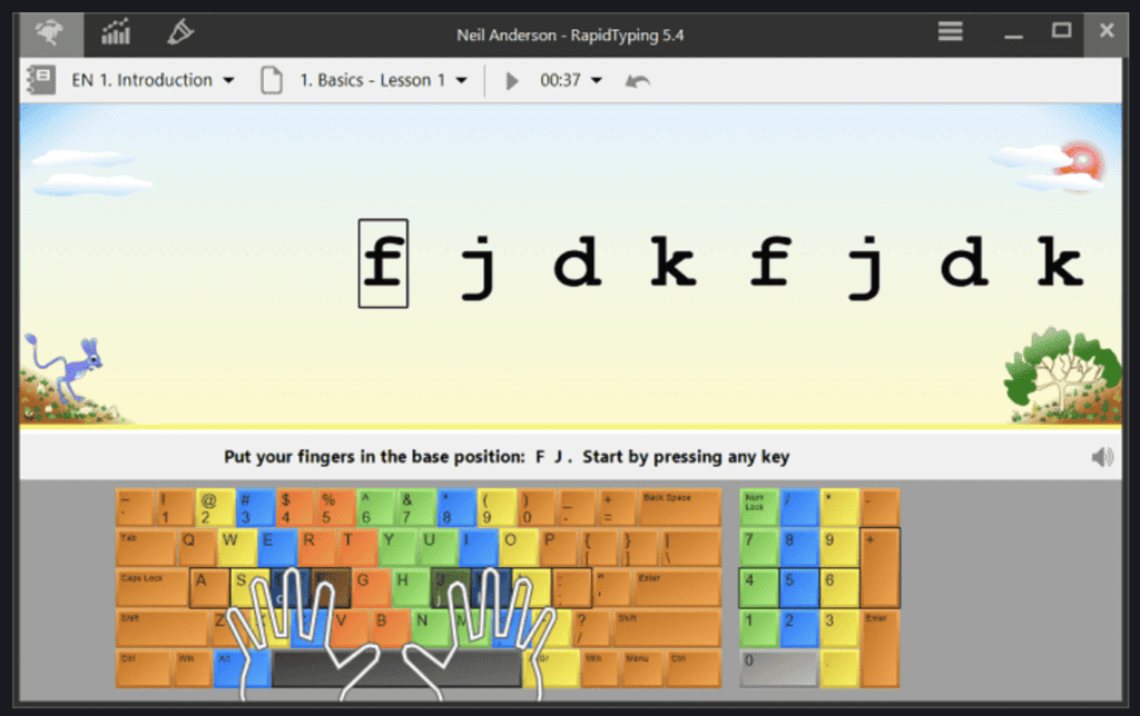 Rapid Typing features