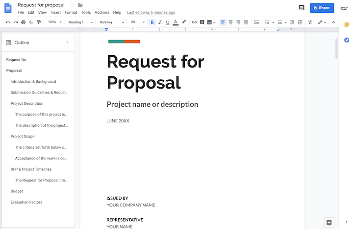 google drive proposal