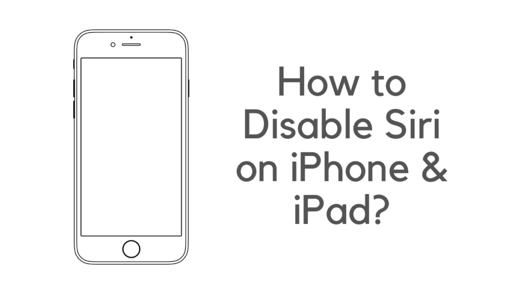 how to disable siri on iphone