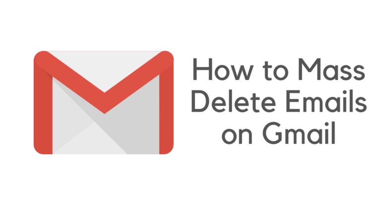 How to Mass Delete Emails on Gmail