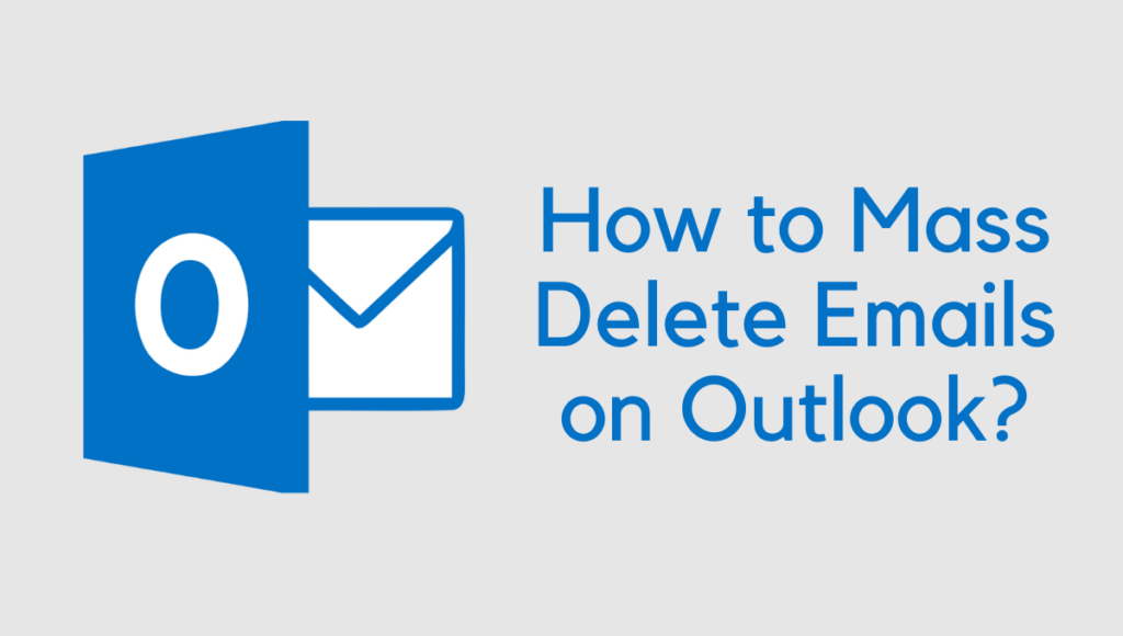 how to mass delete emails on outlook