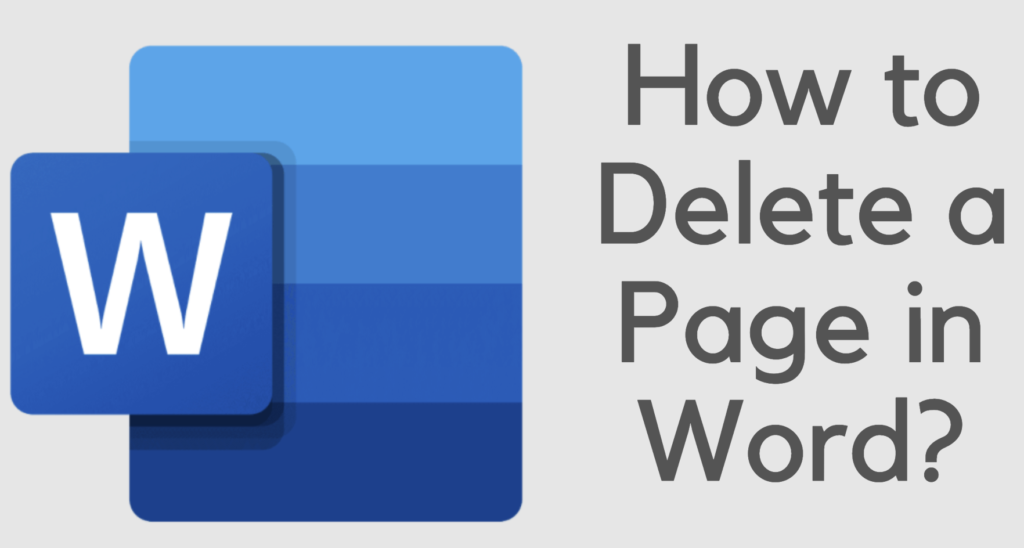 how to remove a page in word