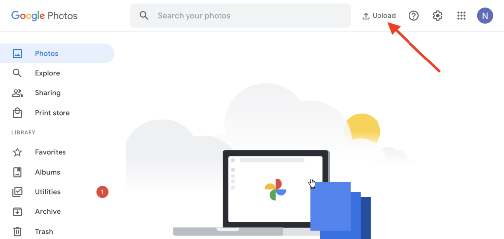 upload google photo