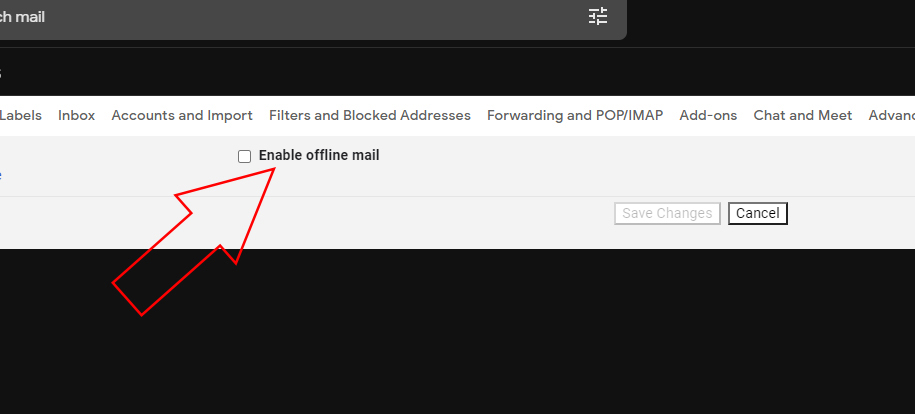 enable-offline-mail