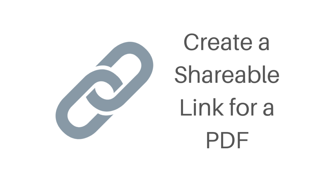 How to Create a Shareable Link for a PDF