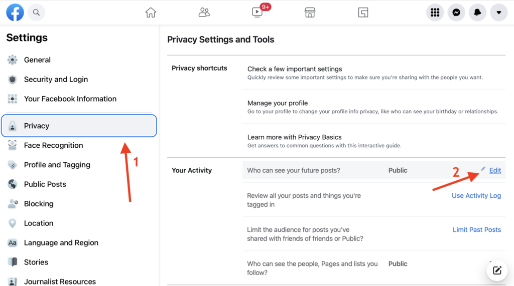 facebook privacy