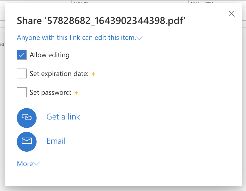 get link onedrive