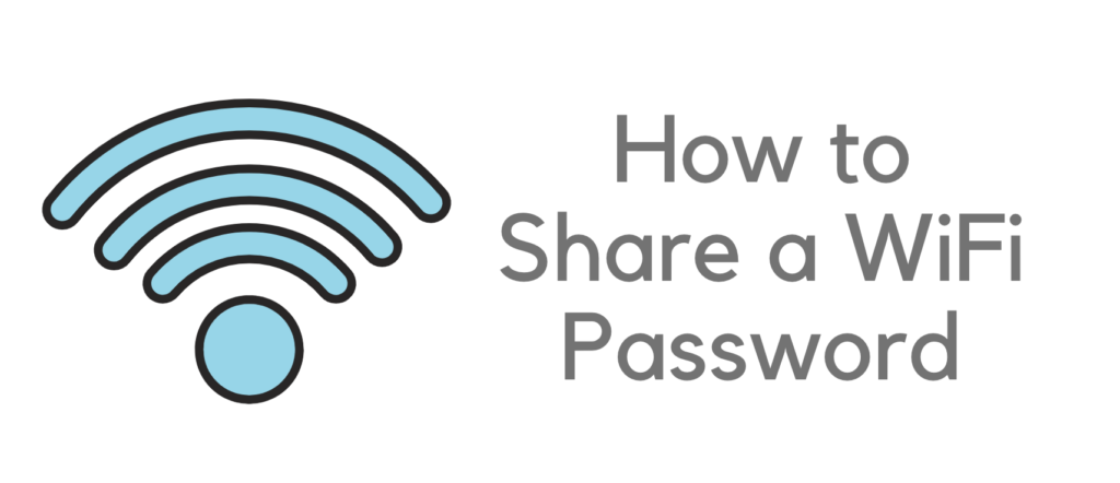 how to share a wifi password