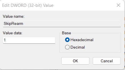 set data field