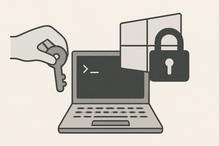 How to reset a Windows admin password with command prompt illustration